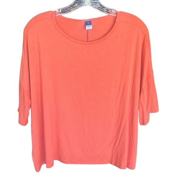 541. Old navy luxe oversized short sleeve basic tee NWT - Picture 1 of 5